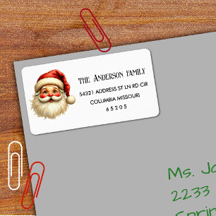 90 Cute Santa Claus Return Address Label