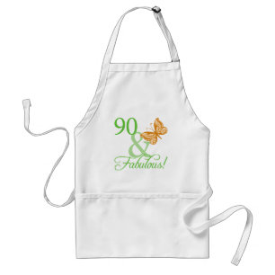 90 & Fabulous Birthday Gifts Standard Apron
