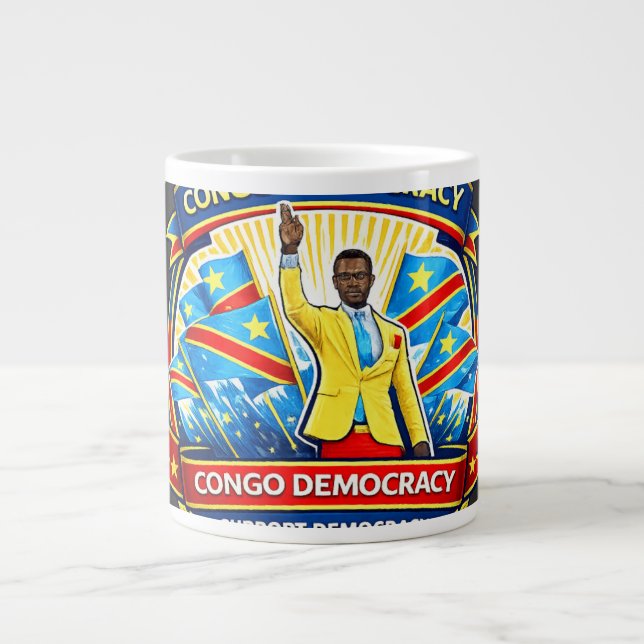 90 Minutes Without Moving – The Legendary Congo Fa Large Coffee Mug (Front)