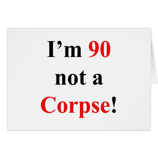 90 Not a Corpse! (Front Horizontal)
