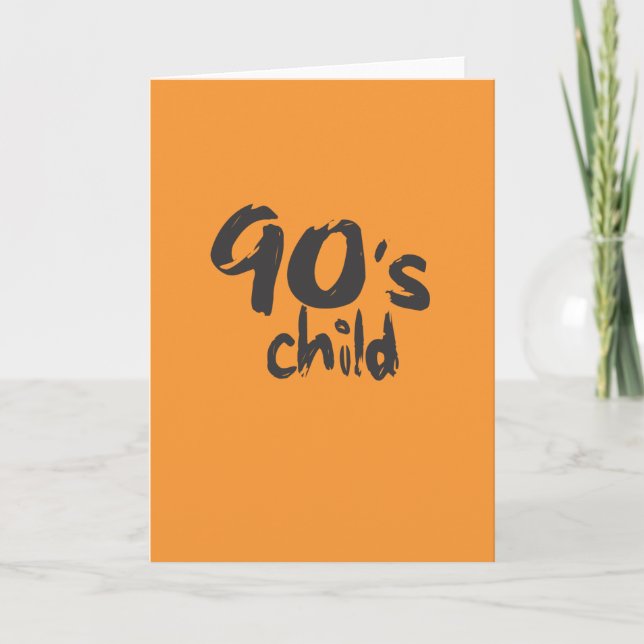 90’s child Age Card (Front)