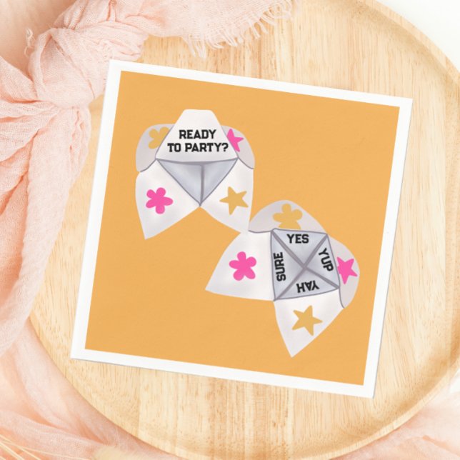 90’s Cootie Catcher Preppy Party Napkin (Creator Uploaded)