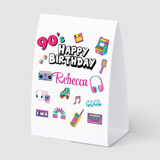 90’s One Shot Entry Fee Tabletop Game Bar Sign (Front)