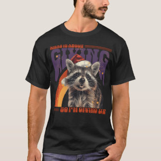 90 s Racoon Bootleg Xmas is About Giving boy T-Shirt