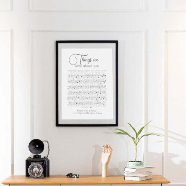 90 things we love about you poster (Creator Uploaded)