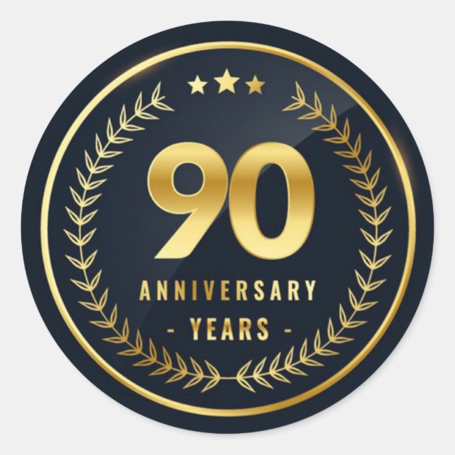 90 Year Anniversary Envelope Seal (Front)