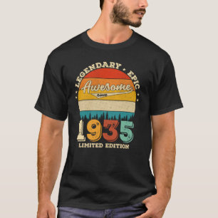 90 Year Old Bday 1935 Awesome 90th Birthday Gift T-Shirt