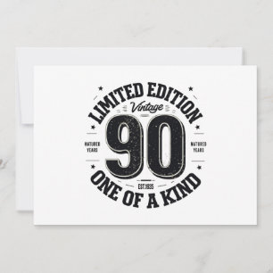 90 Year Old Gifts Vintage 1935 Limited Edition Invitation