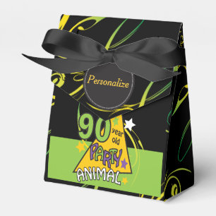 90 Year Old Party Animal   90th Birthday Favour Box