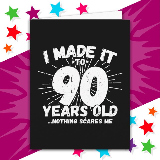 90 Year Old Sarcastic Meme Funny 90th Birthday Card (Creator Uploaded)