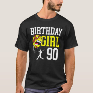 90 Year Old Softball Birthday Party 90th Birthday  T-Shirt