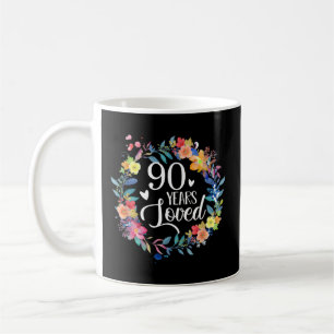 90 Years Loved 90Th For Grandma 90 Coffee Mug