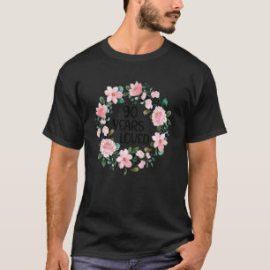 90 Years Loved Women Men 90 Years Old Cool 90th Bi T-Shirt