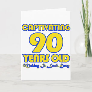 90 YEARS OLD BIRTHDAY DESIGNS CARD