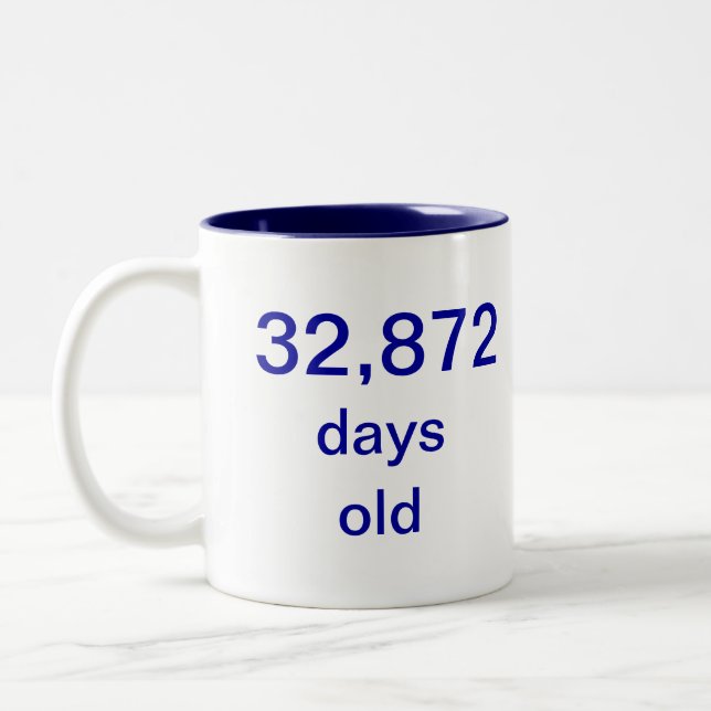 90 years old Two-Tone coffee mug (Left)