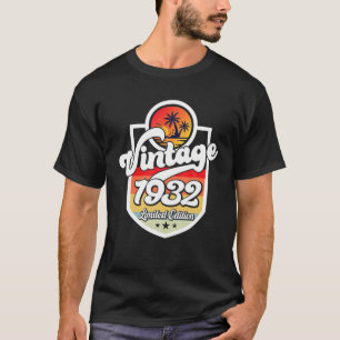 90 Years Old Vintage 1932 Limited Edition 90Th Bir T-Shirt