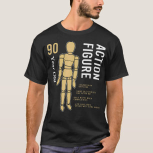 90 Years Old Vintage Action Figure 90th Birthday T-Shirt