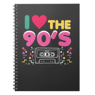 90er Outfit I Love the 90s Retro Oldschool Notebook