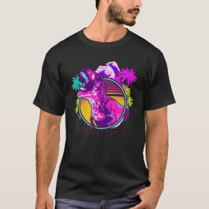 90S 80S Retro Dinosaur Vaporwave Aesthetic T-Shirt