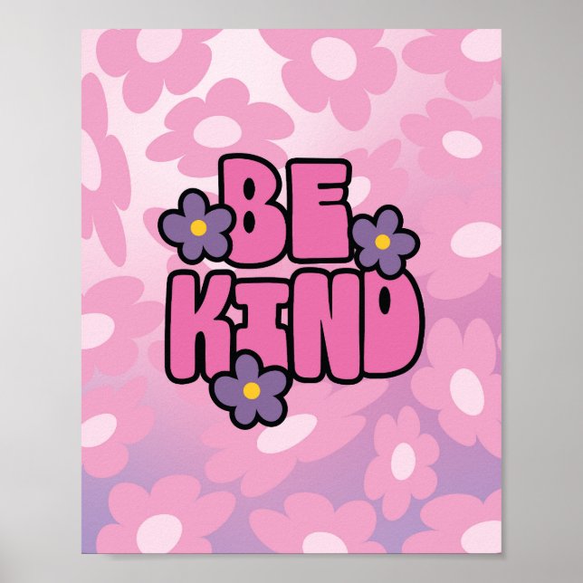 90s Aesthetic  Be kind Poster (Front)