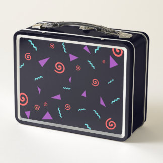 90's Aesthetic Metal Lunch Box