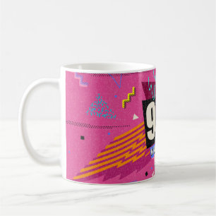 90s and 80s poster. We Love The 90's. Retro style  Coffee Mug