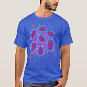 90s Art Garden Flower Blossom Vaporwave Sunflower  T-Shirt