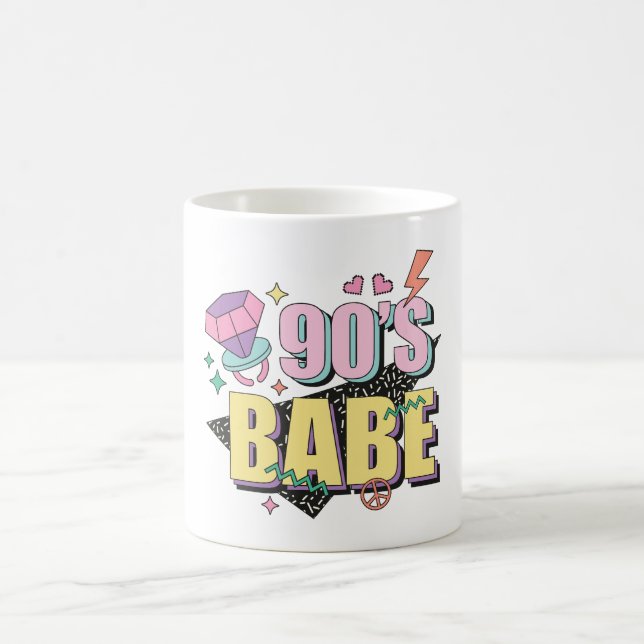 "90s Babe" Nostalgic Gift Coffee Mug (Center)
