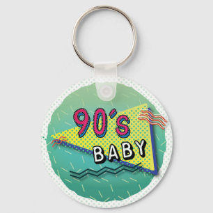 90's Baby Pattern Keychain