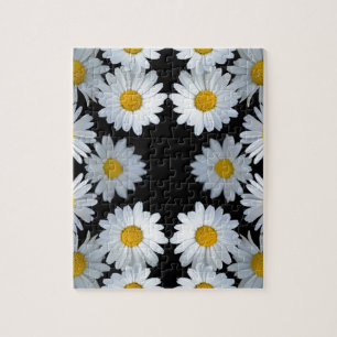 90s black daisy jigsaw puzzle
