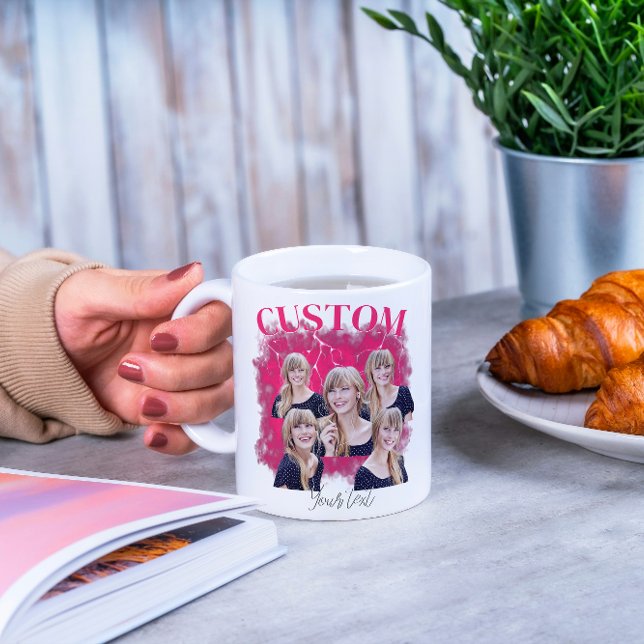 90's bootleg rap tee custom photo coffee mug (Creator Uploaded)