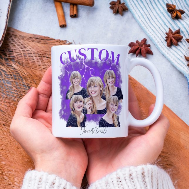 90's bootleg rap tee custom photo coffee mug (Creator Uploaded)