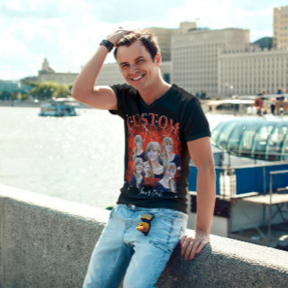 90's bootleg rap tee custom photo T-Shirt