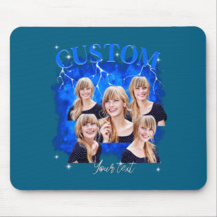 90s Bootleg Rap Tee Photo Mouse Pad