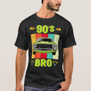 90s Bro Retro Vintage 90s 90s Classic Car Theme P T-Shirt