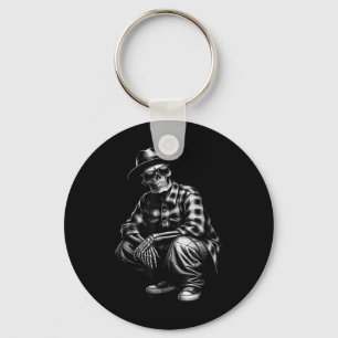 90s Cholo Chicano Homie Cool Mexican Gangster Skel Key Ring