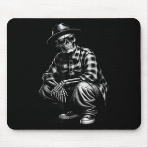 90s Cholo Chicano Homie Cool Mexican Gangster Skel Mouse Pad