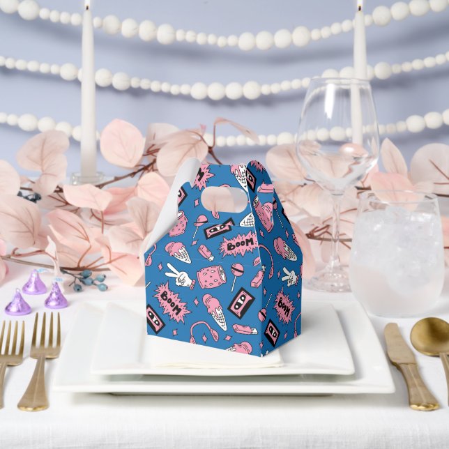90s Comic Pattern Favour Box (Wedding)