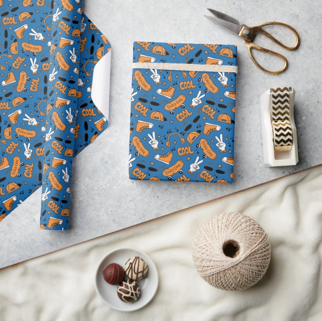 90s Comic Pattern Wrapping Paper (Crafts)