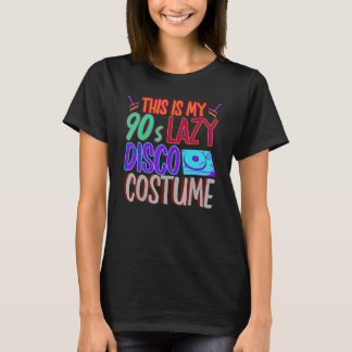 90s Costume Party 1990s Disco Music  Vinyl Ninetie T-Shirt