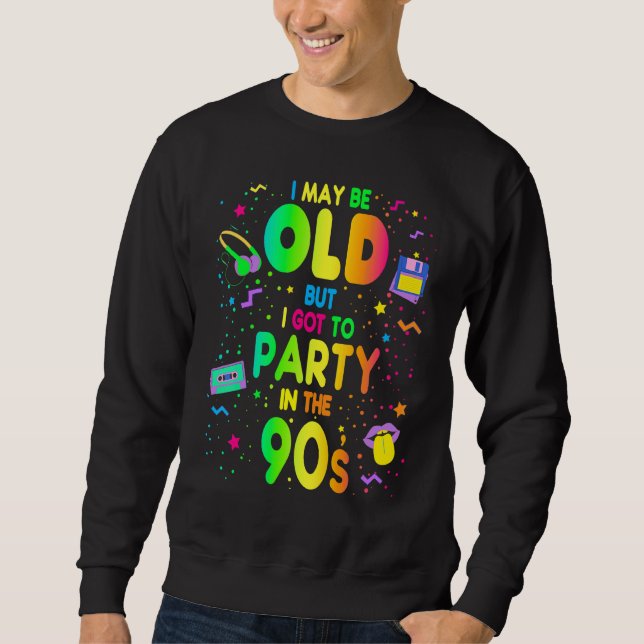 90s For Women Rave Outfit & 1990s Fancy Dress 3 Sweatshirt (Front)