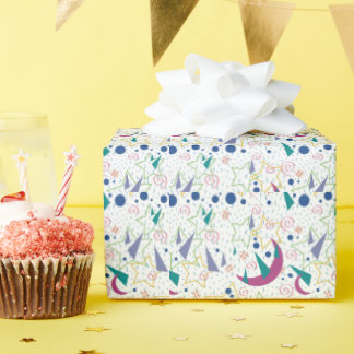 90s Galaxy Arcade- White Wrapping Paper