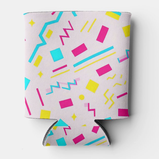 90's Hand Drawn Doodle Can Cooler (Front)