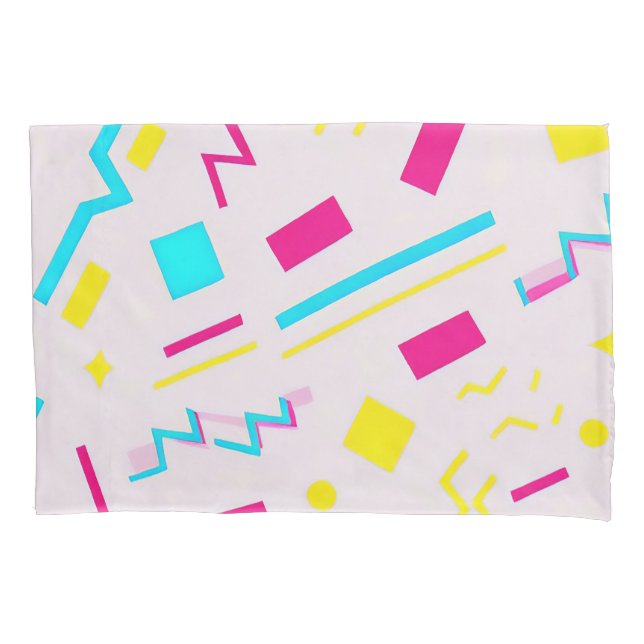 90's Hand Drawn Doodle Pillowcase (Front)