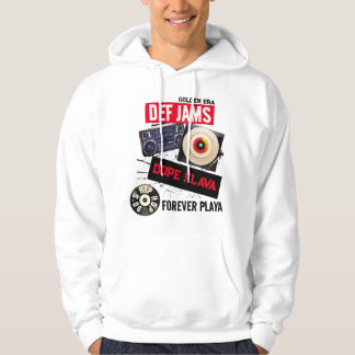 90'S HIP HOP DEF JAMS FOREVER PLAYAGRAPHIC MENS HOODIE