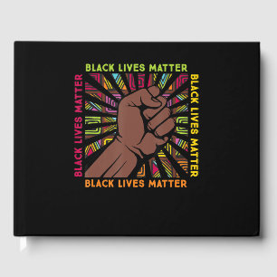 90s Hip Hop Music Black Pride Fist Melanin Guest Book