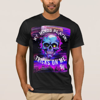 90'S HIP HOP MY MINDS PLAYING TRICKS SKULL GRAPHIC T-Shirt