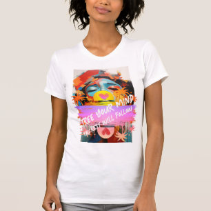 90'S HIP HOP R&B FREE YOUR MIND ABSTRACT GRAPHIC T-Shirt