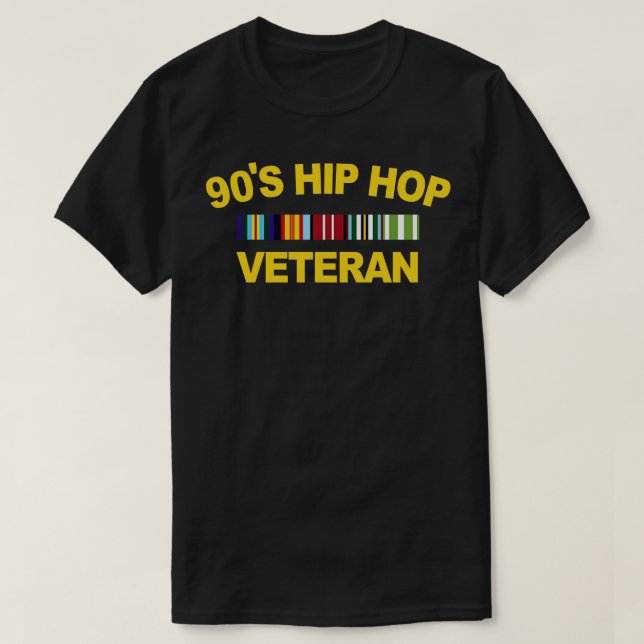90s Hip Hop Veteran T-Shirt (Design Front)