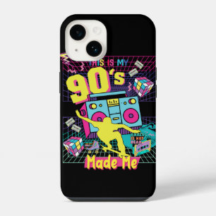 90's Hip Hop Vibes Retro Made Me iPhone 14 Case